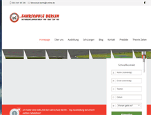 Tablet Screenshot of fahrschule-berlin-plath.de